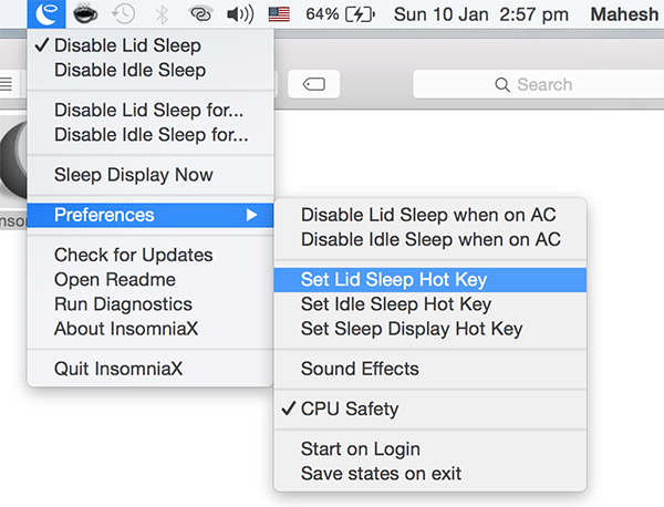 Insomnia Download Mac Lid Close